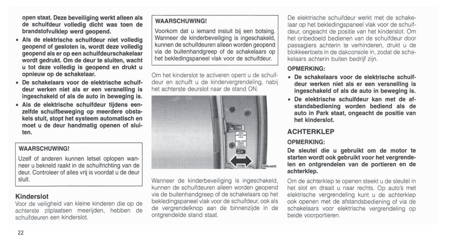 2001-2007 Chrysler Voyager Gebruikershandleiding | Nederlands