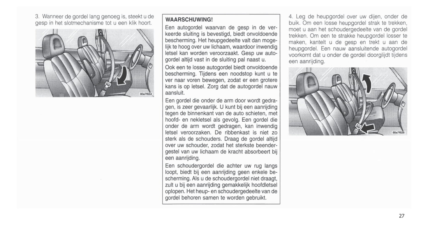 2001-2007 Chrysler Voyager Gebruikershandleiding | Nederlands