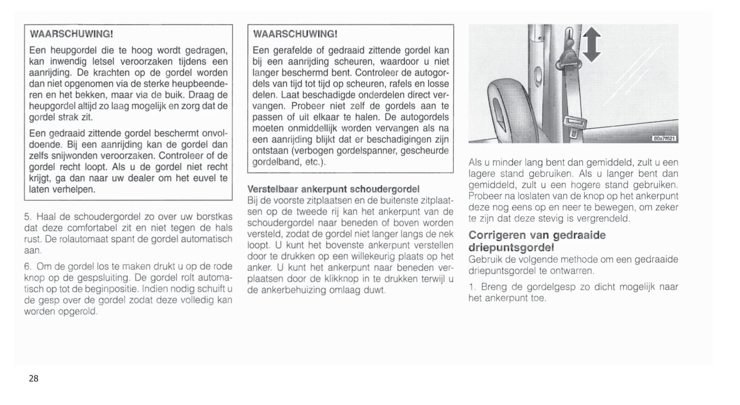 2001-2007 Chrysler Voyager Gebruikershandleiding | Nederlands