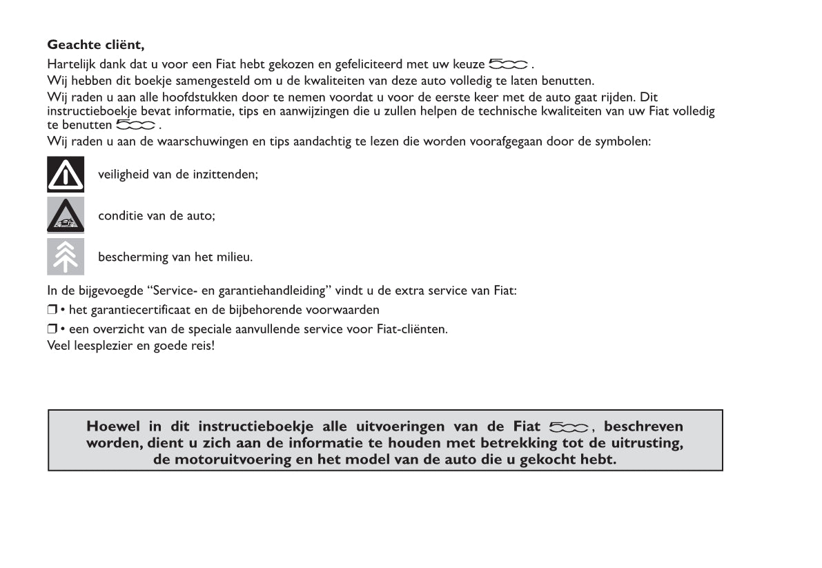 2012-2013 Fiat 500 Gebruikershandleiding | Nederlands