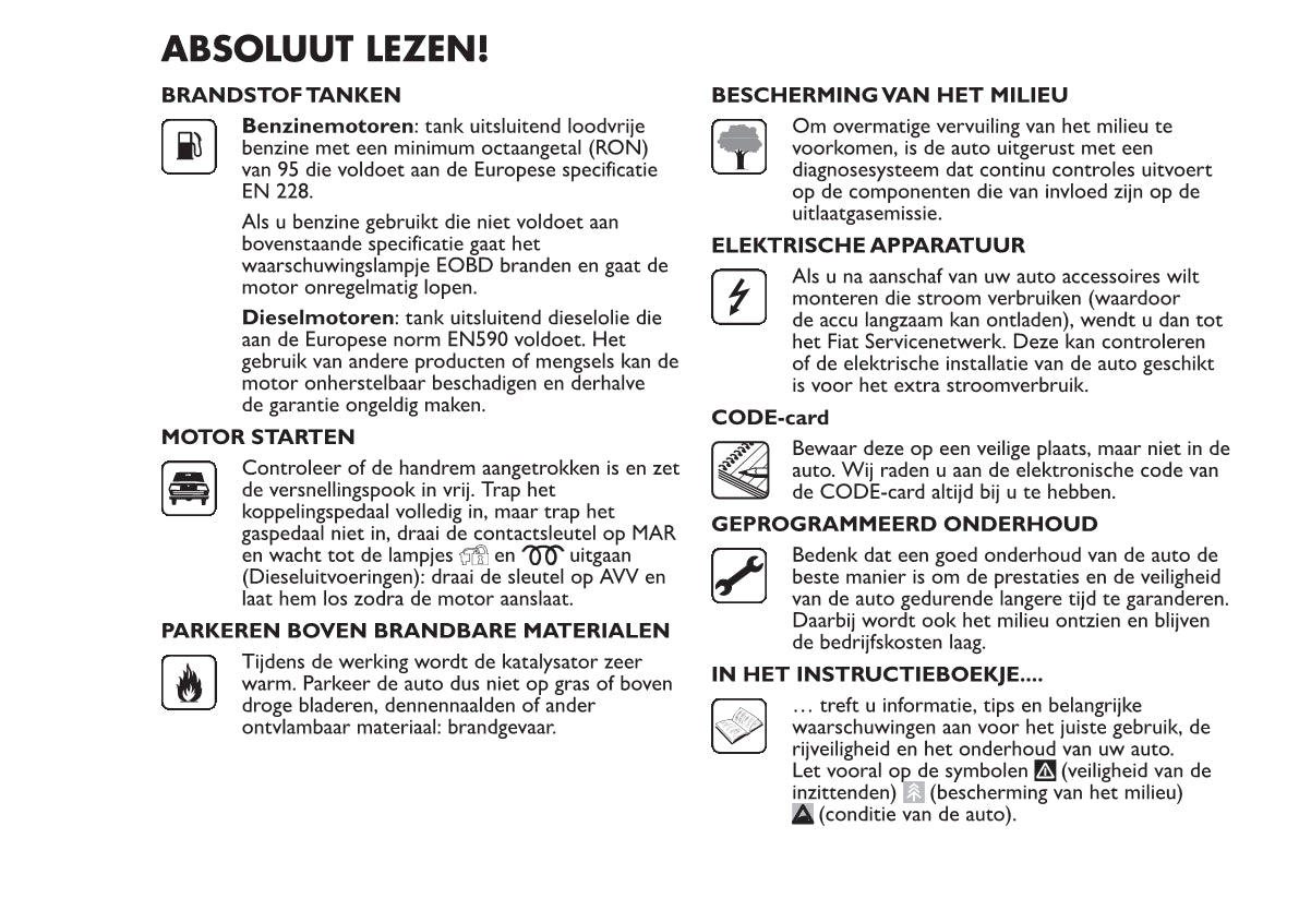 2012-2013 Fiat 500 Gebruikershandleiding | Nederlands