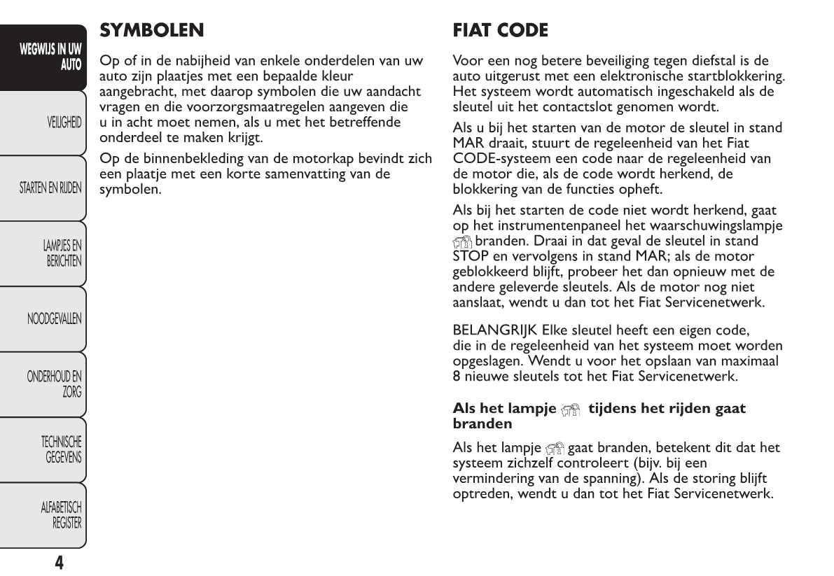 2012-2013 Fiat 500 Gebruikershandleiding | Nederlands
