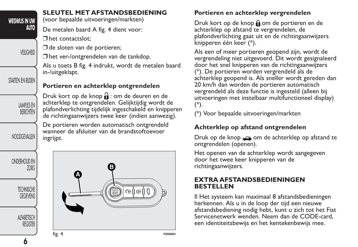 2012-2013 Fiat 500 Gebruikershandleiding | Nederlands