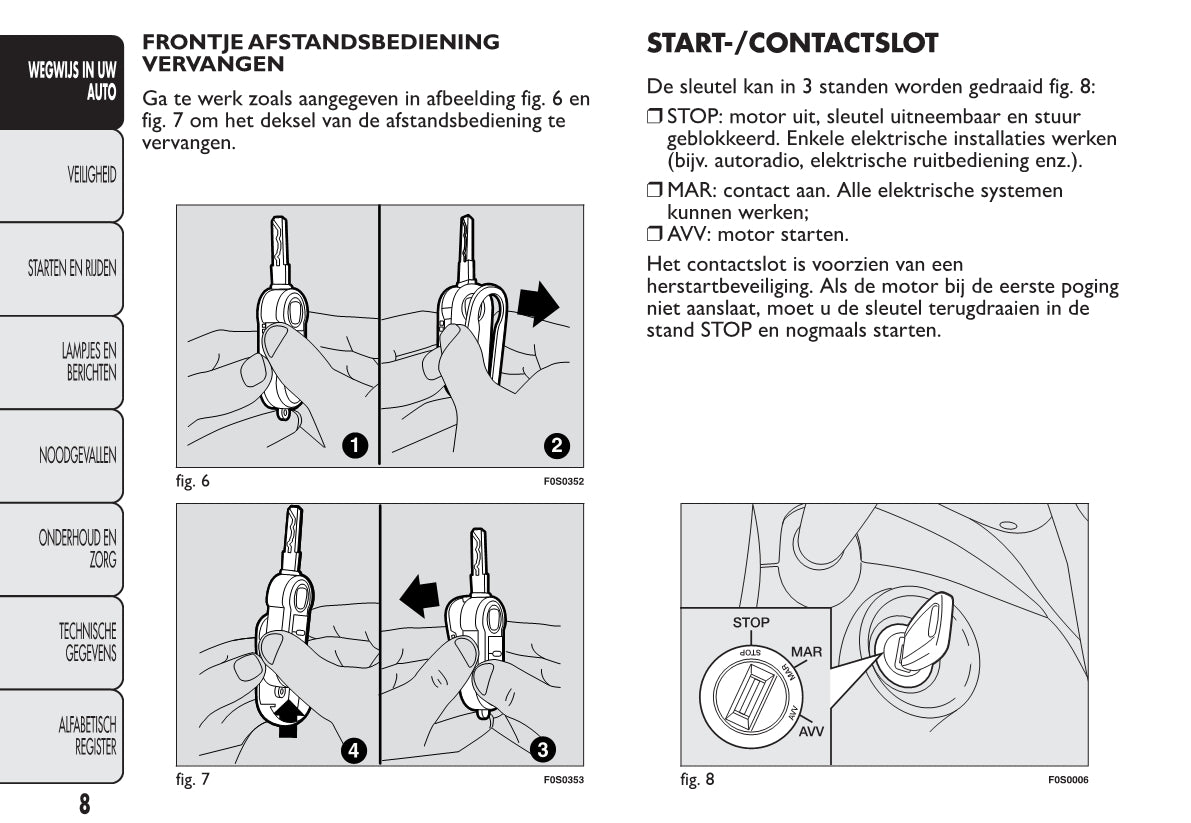 2012-2013 Fiat 500 Gebruikershandleiding | Nederlands