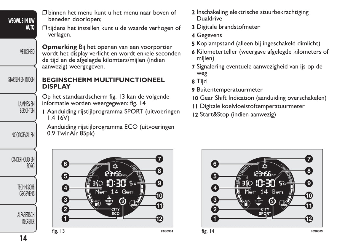 2012-2013 Fiat 500 Gebruikershandleiding | Nederlands