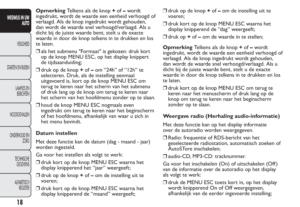 2012-2013 Fiat 500 Gebruikershandleiding | Nederlands