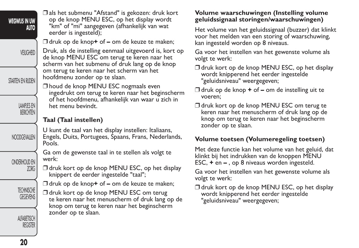 2012-2013 Fiat 500 Gebruikershandleiding | Nederlands