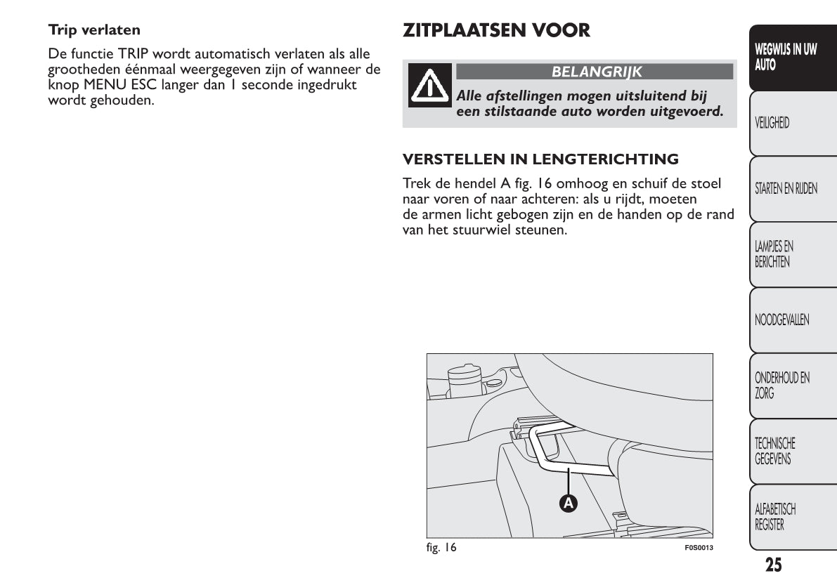 2012-2013 Fiat 500 Gebruikershandleiding | Nederlands