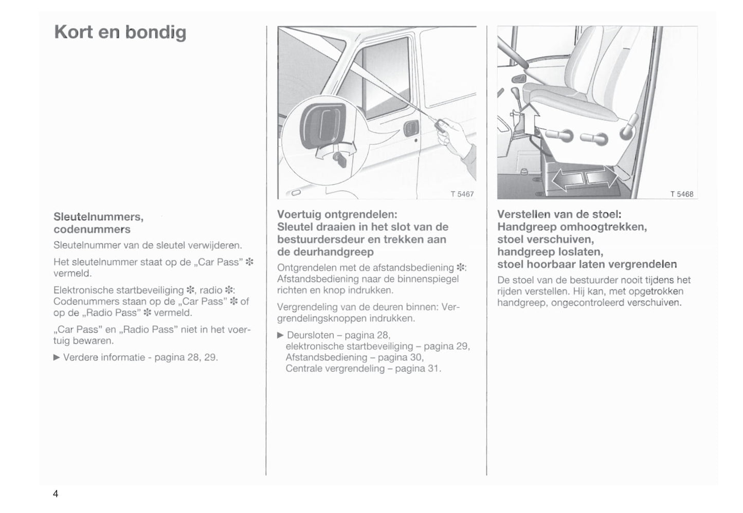 1998-2003 Opel Movano Owner's Manual | Dutch
