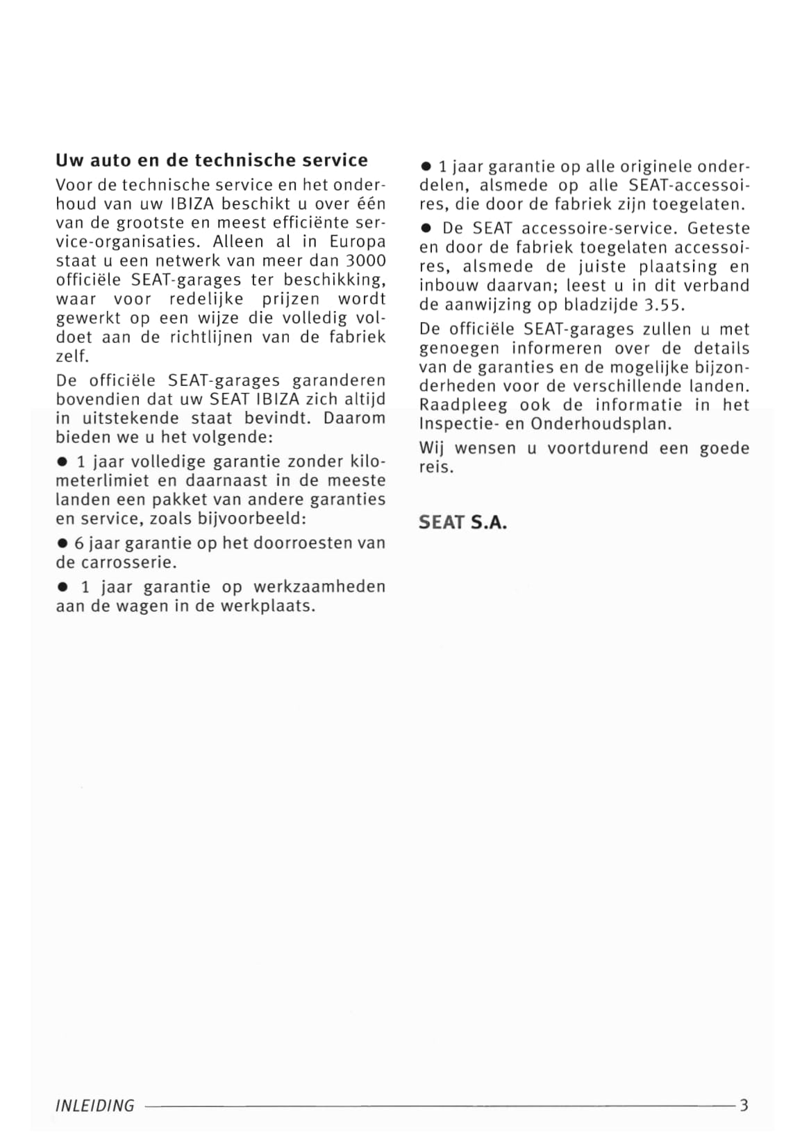 1999-2002 Seat Ibiza Gebruikershandleiding | Nederlands