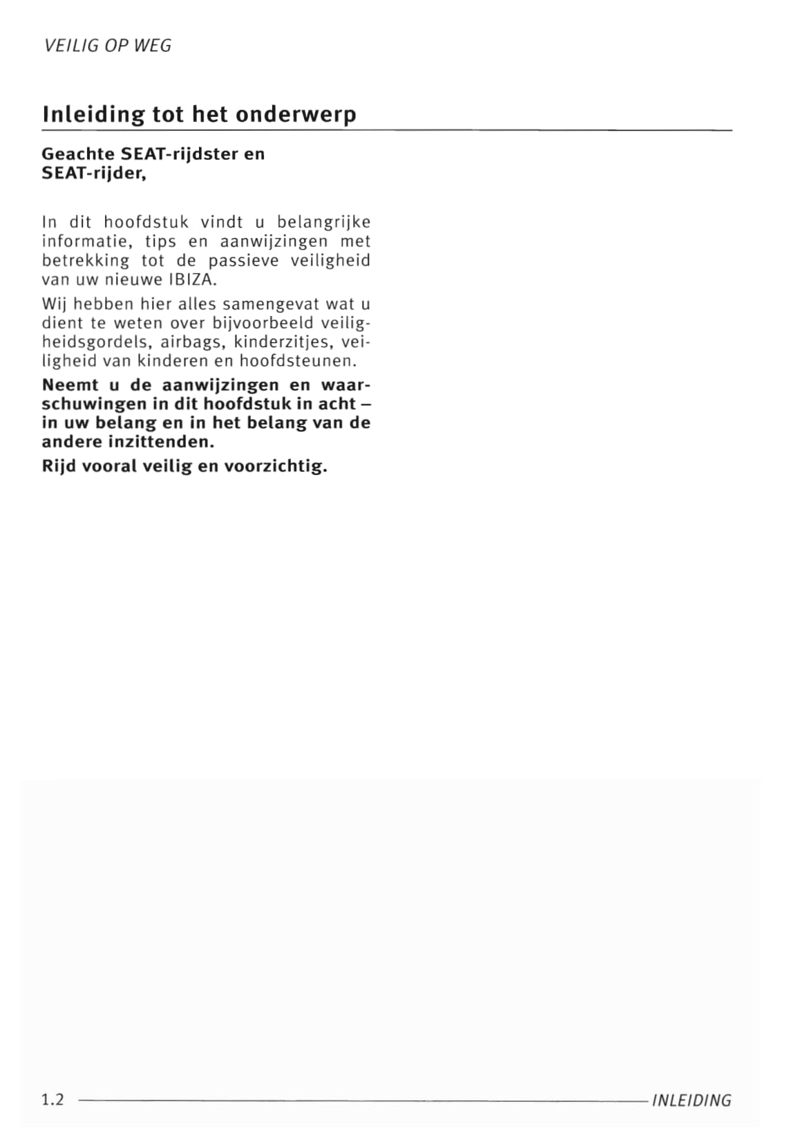 1999-2002 Seat Ibiza Gebruikershandleiding | Nederlands