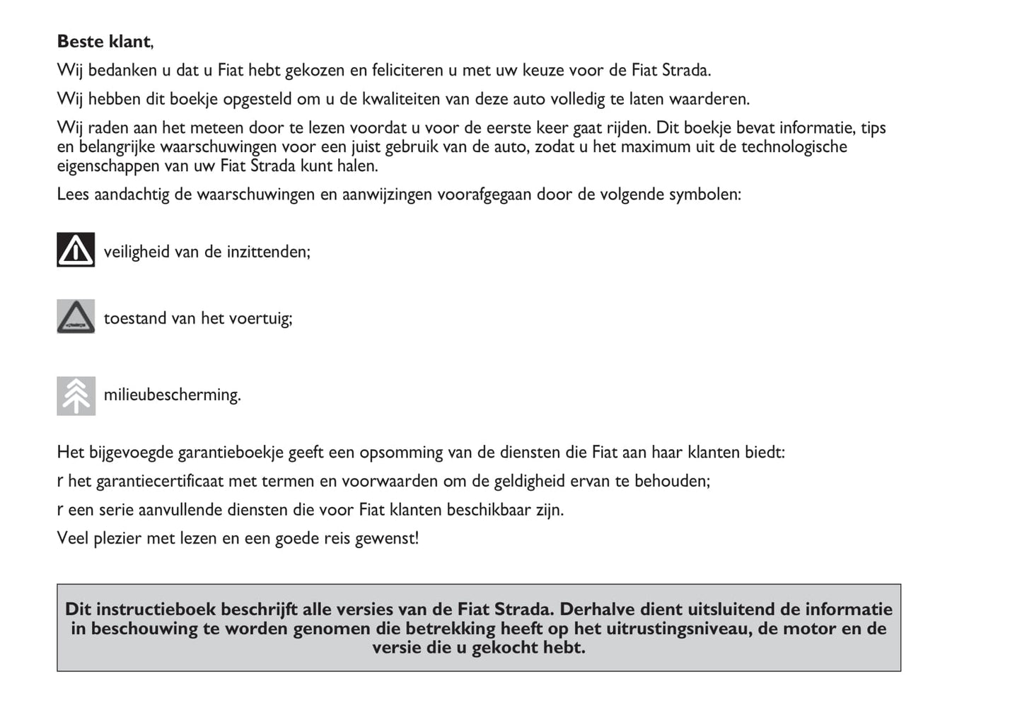 2012-2013 Fiat Strada Gebruikershandleiding | Nederlands