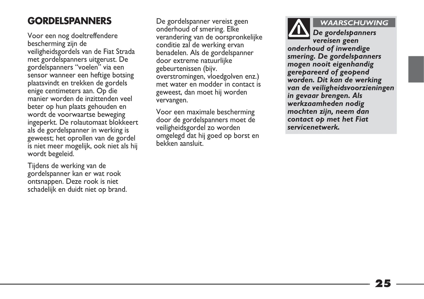 2012-2013 Fiat Strada Gebruikershandleiding | Nederlands