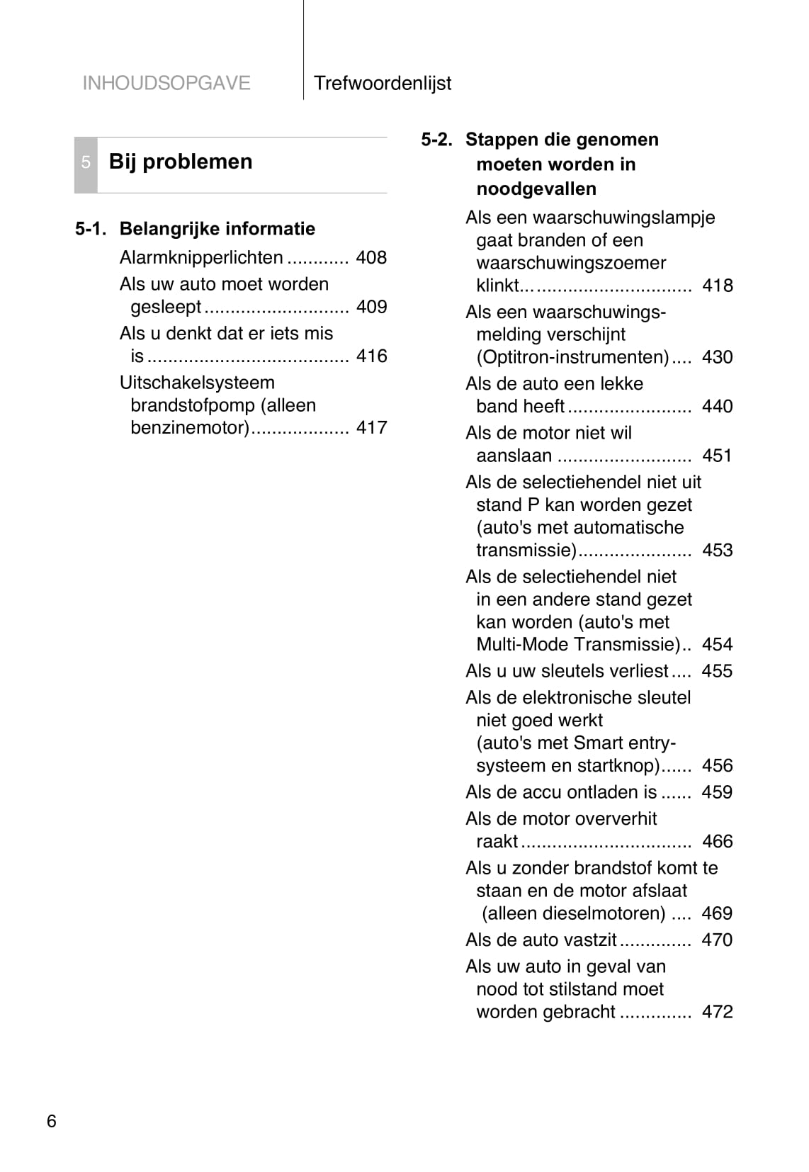 2010-2011 Toyota Corolla Owner's Manual | Dutch