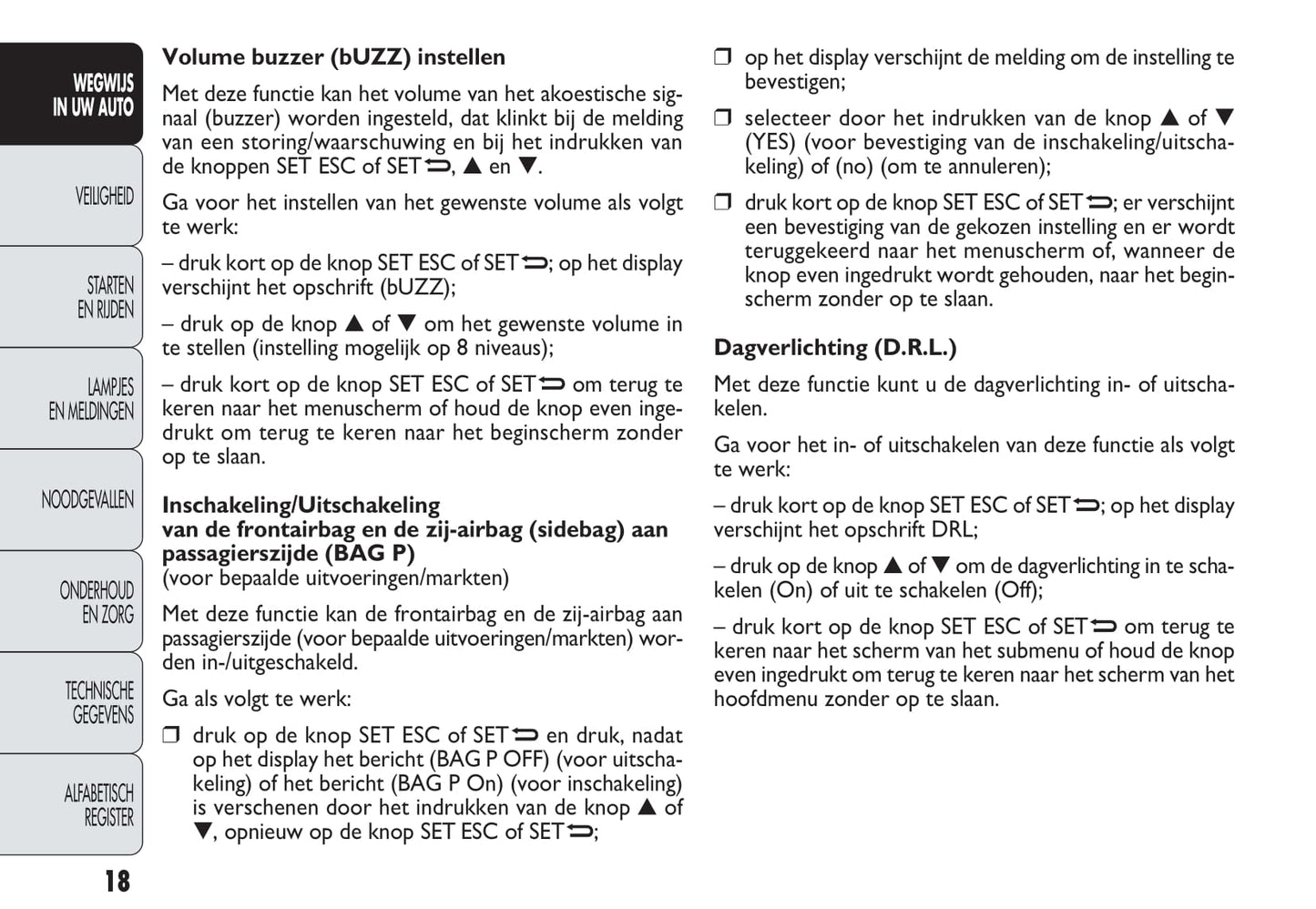 2013-2014 Fiat Doblò Owner's Manual | Dutch