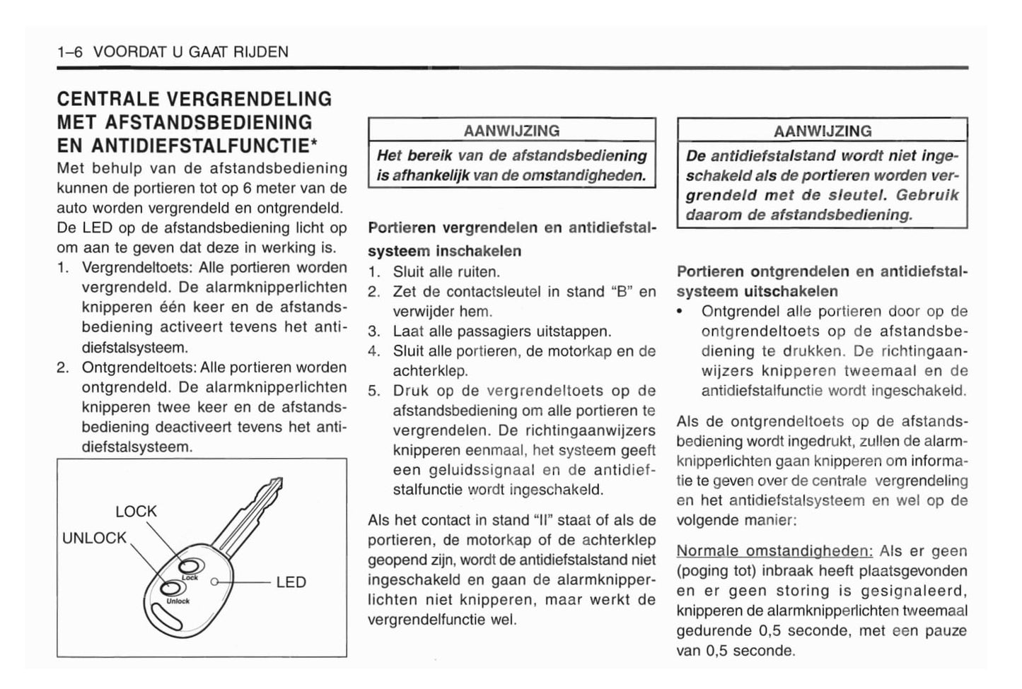 1998-2001 Daewoo Matiz Gebruikershandleiding | Nederlands