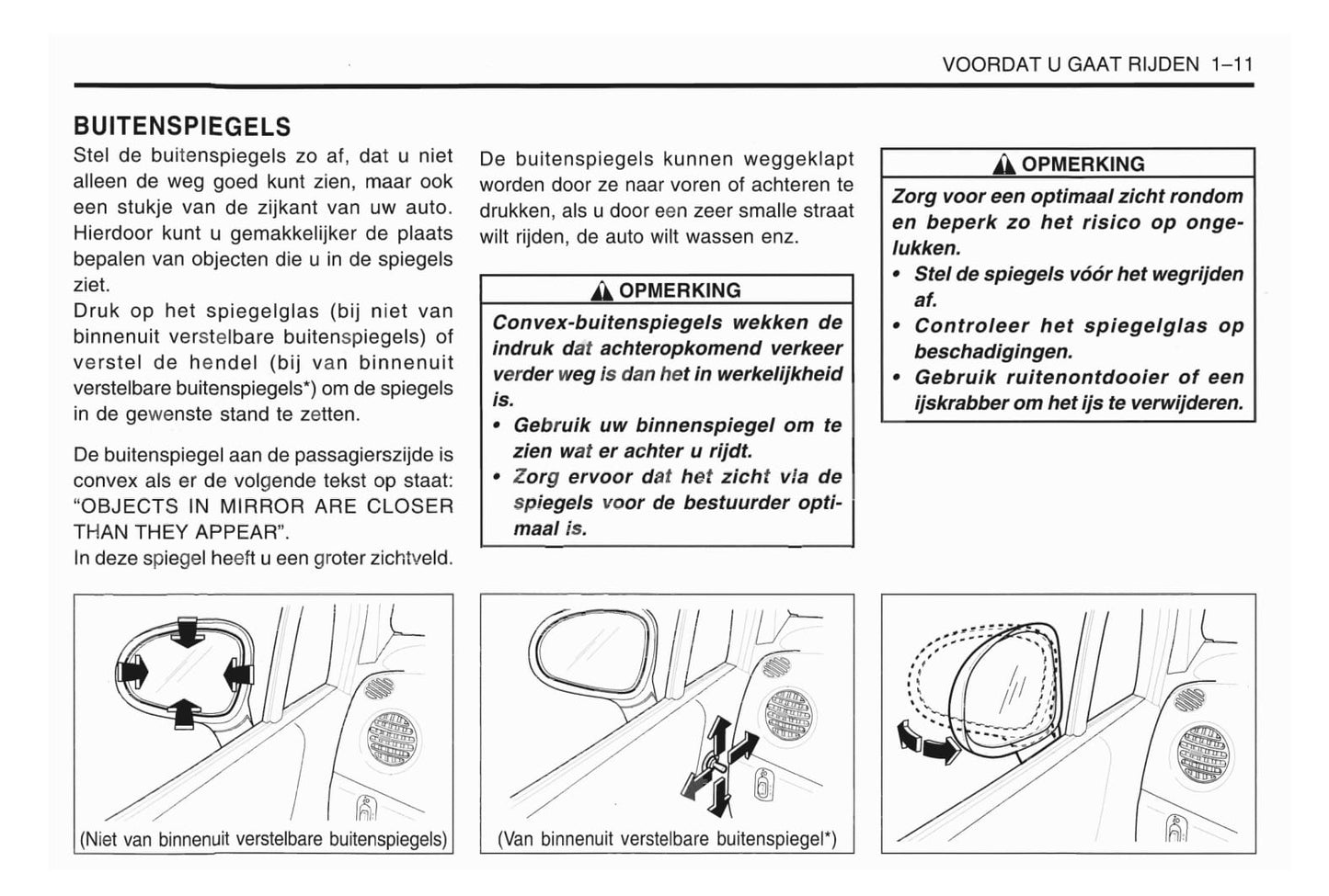 1998-2001 Daewoo Matiz Gebruikershandleiding | Nederlands