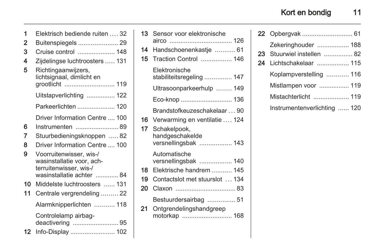 2013 Opel Meriva Owner's Manual | Dutch