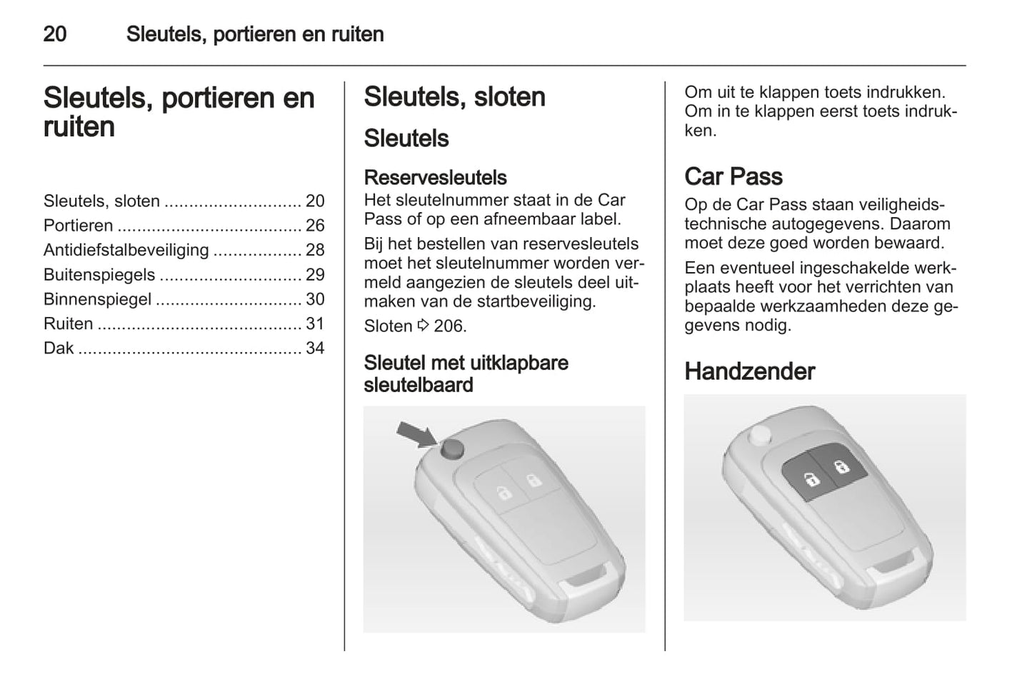 2013 Opel Meriva Owner's Manual | Dutch