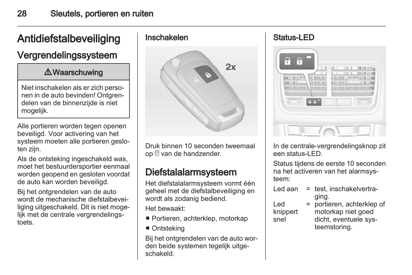 2013 Opel Meriva Owner's Manual | Dutch