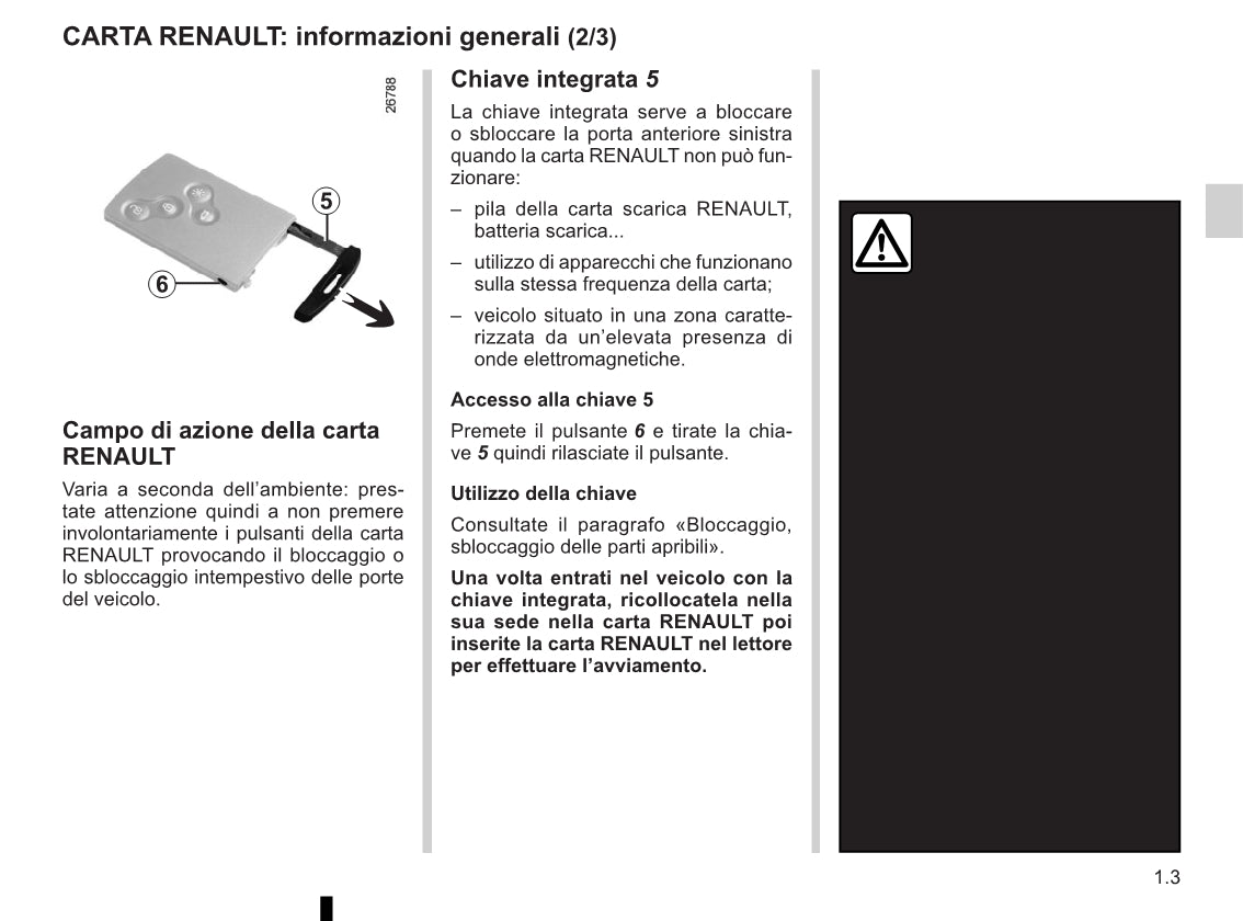 2015-2016 Renault Clio Owner's Manual | Italian