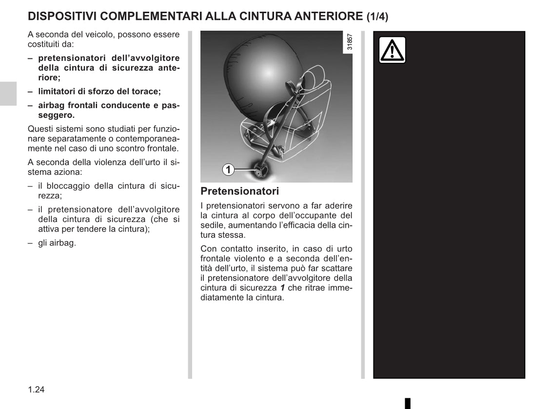 2015-2016 Renault Clio Owner's Manual | Italian
