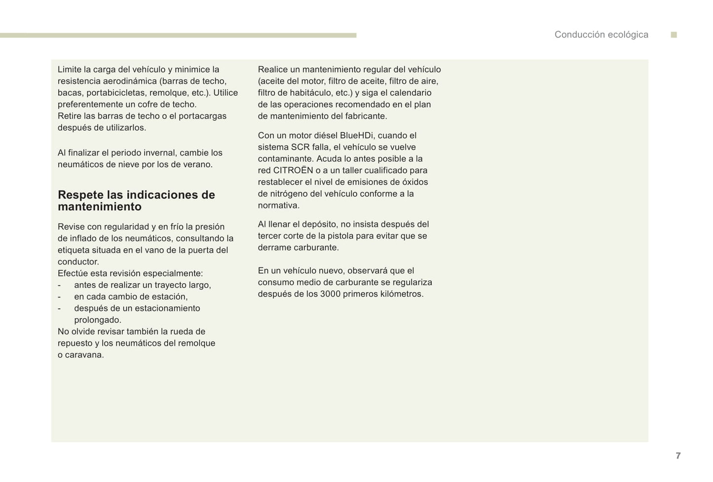 2018-2021 Citroën C4 SpaceTourer/Grand C4 SpaceTourer Owner's Manual | Spanish