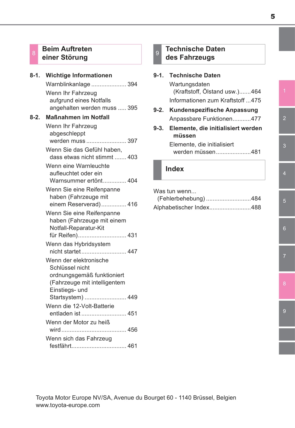 2014-2017 Toyota Yaris Manuel du propriétaire | Allemand