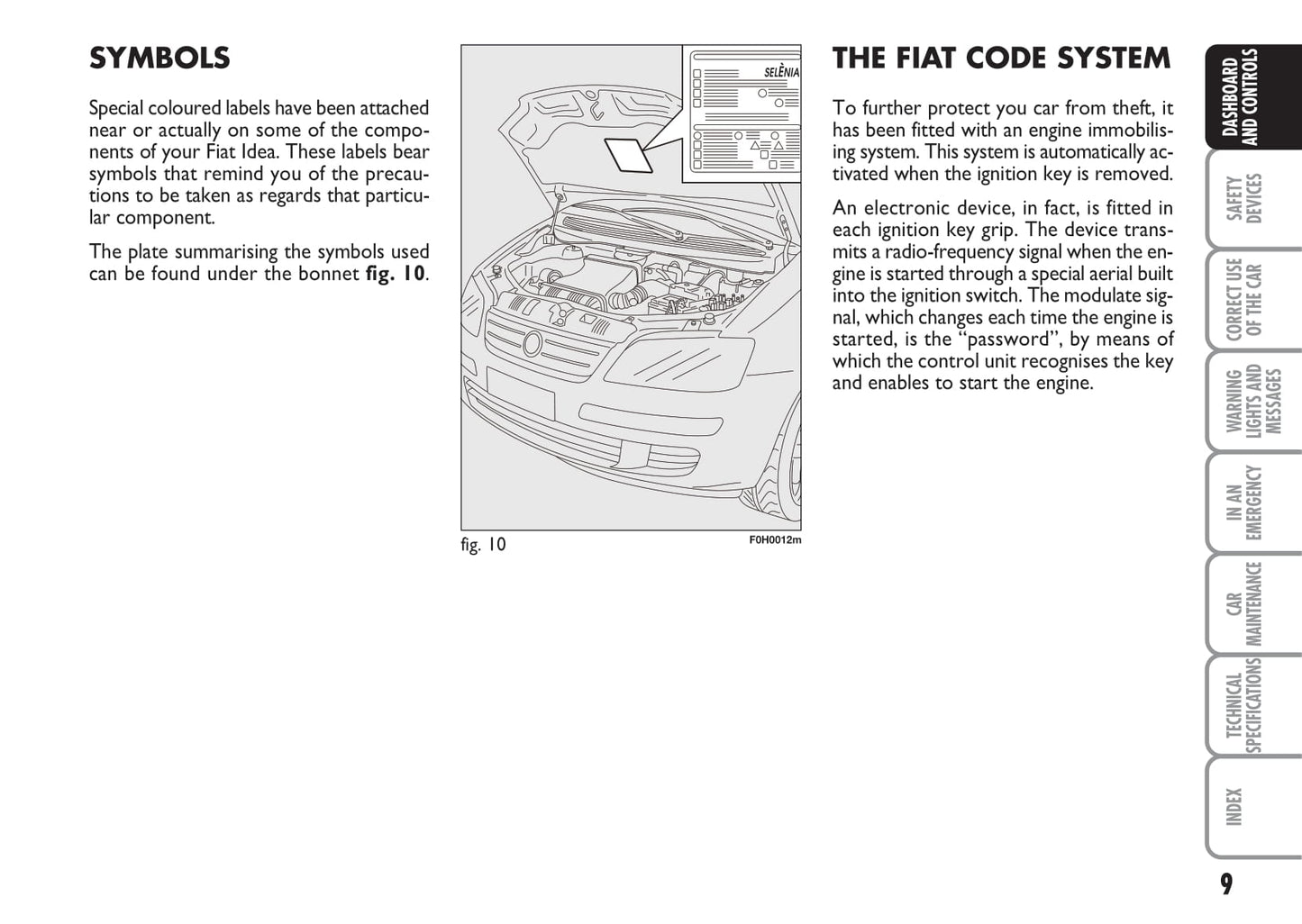 2005-2007 Fiat Idea Manuel du propriétaire | Anglais