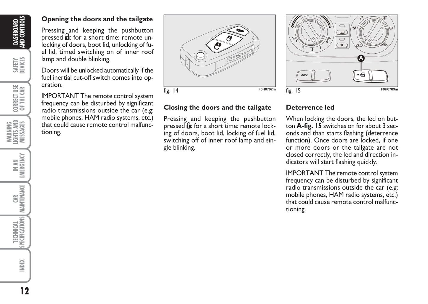 2005-2007 Fiat Idea Manuel du propriétaire | Anglais