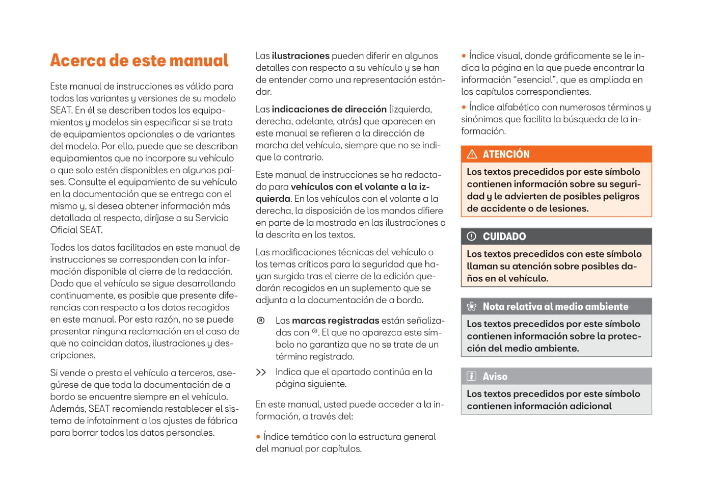 2021-2022 Seat Arona Gebruikershandleiding | Spaans