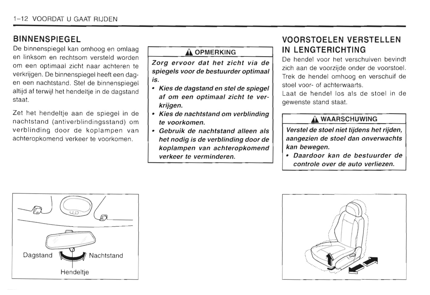 2001-2005 Daewoo Matiz Gebruikershandleiding | Nederlands