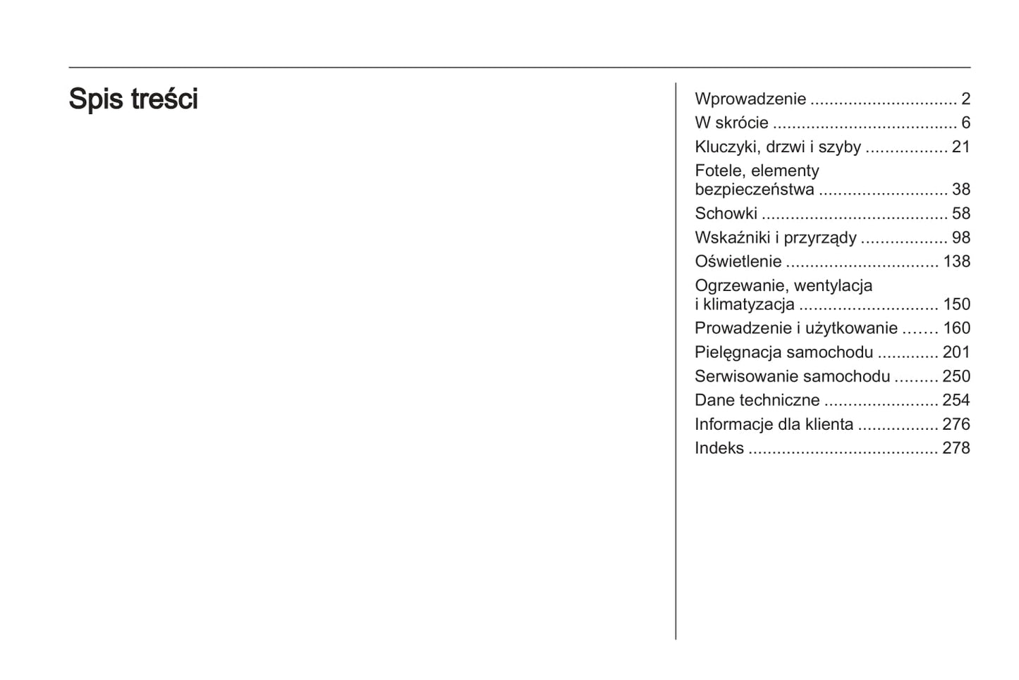 2012 Opel Astra Owner's Manual | Polish