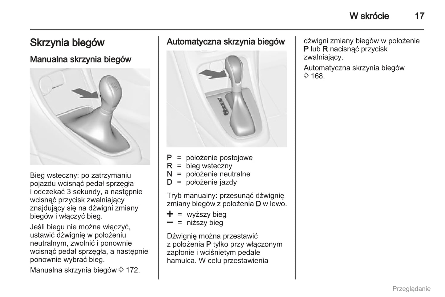 2012 Opel Astra Owner's Manual | Polish