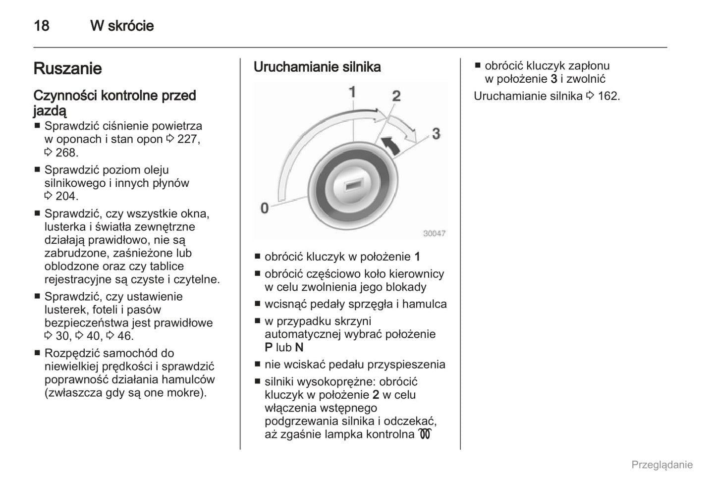 2012 Opel Astra Owner's Manual | Polish