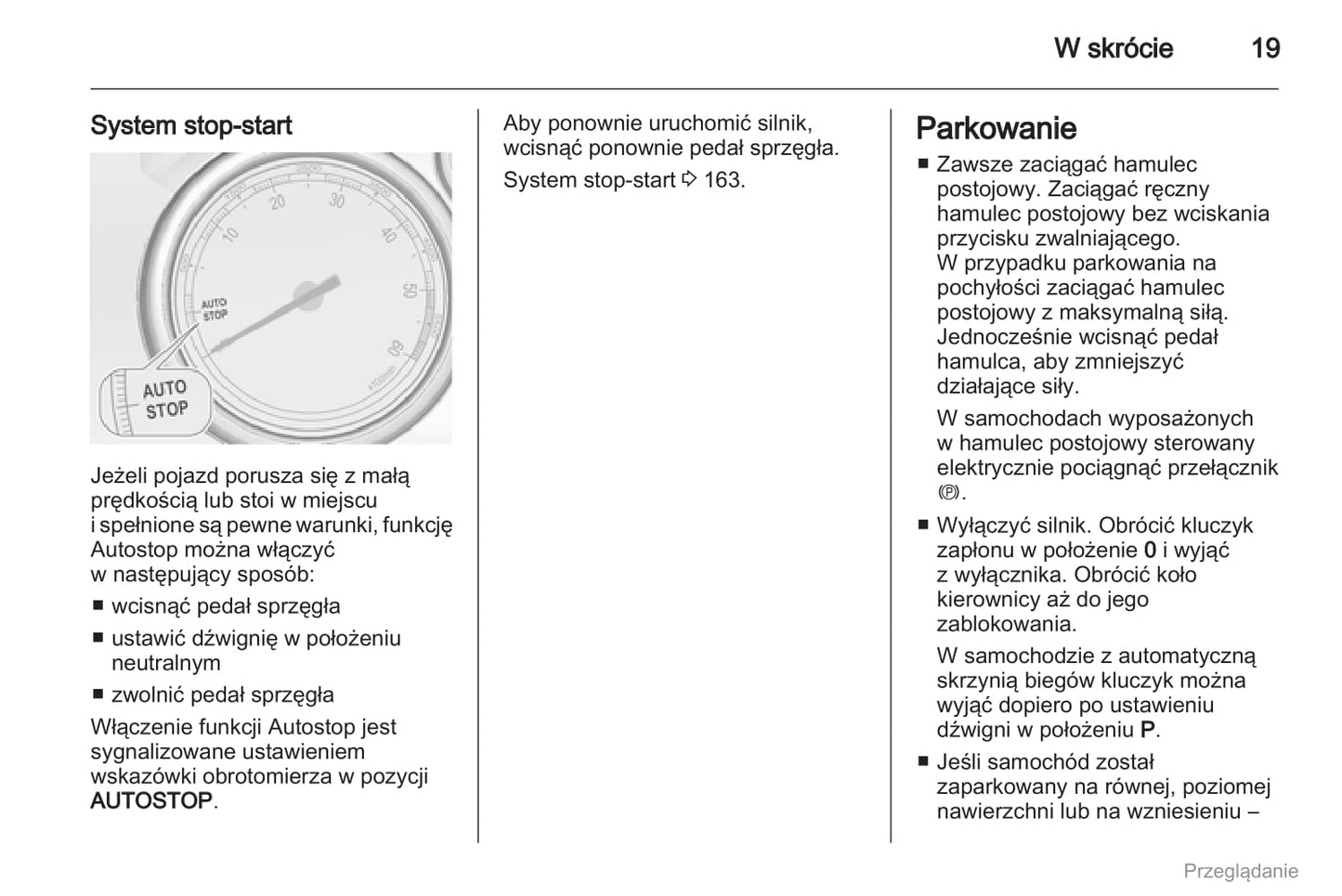 2012 Opel Astra Owner's Manual | Polish