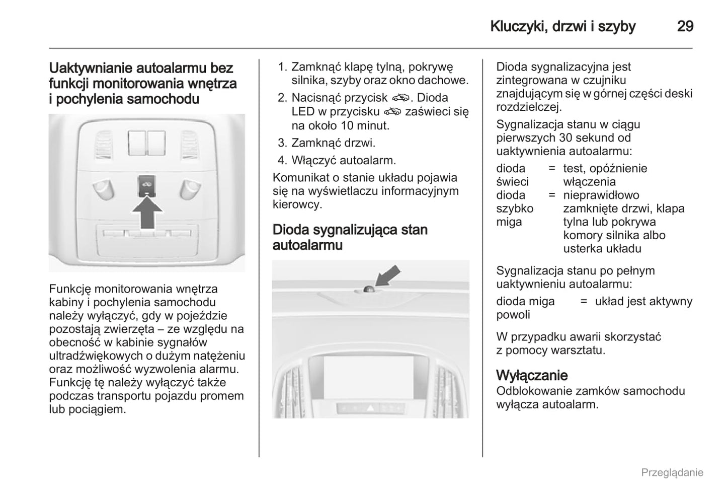 2012 Opel Astra Owner's Manual | Polish