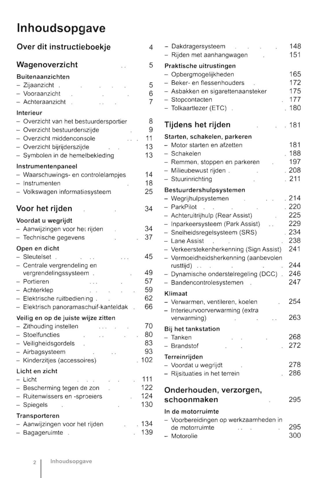 2011-2016 Volkswagen Tiguan Bedienungsanleitung | Niederländisch