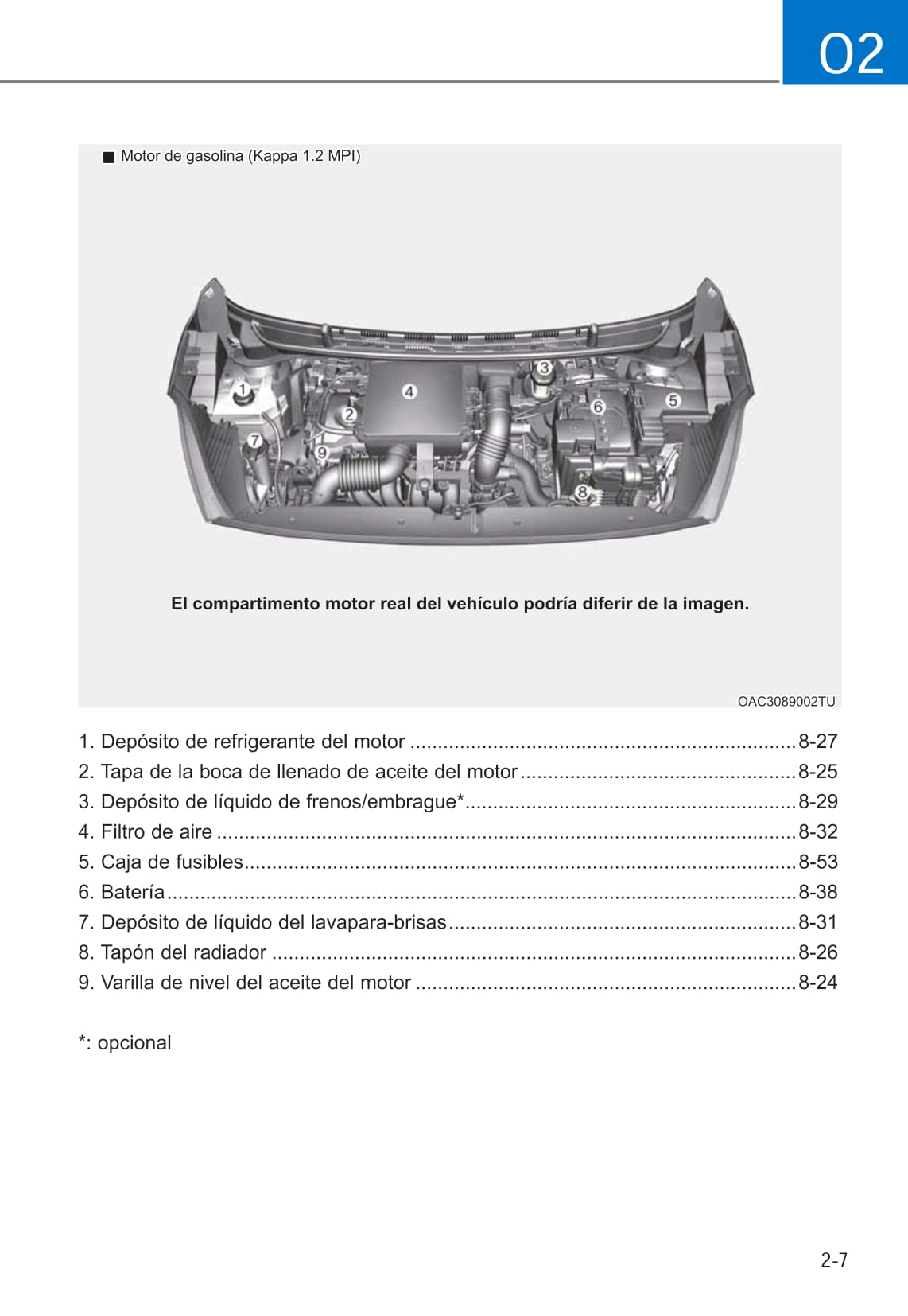2019-2020 Hyundai i10 Bedienungsanleitung | Spanisch