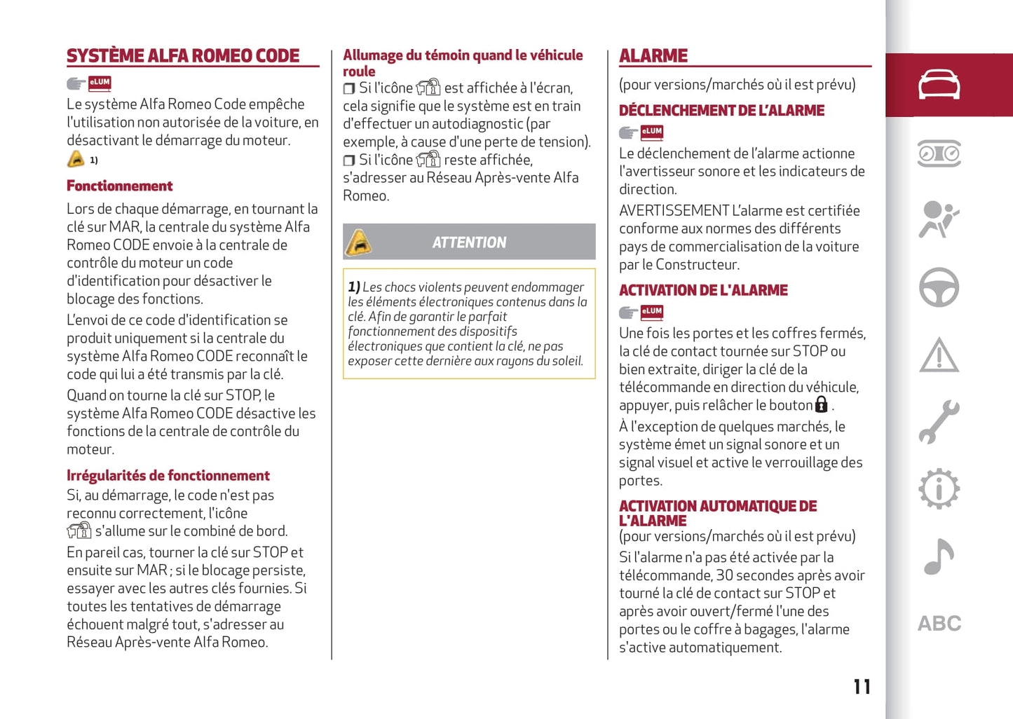 2016-2023 Alfa Romeo Giulietta Gebruikershandleiding | Frans