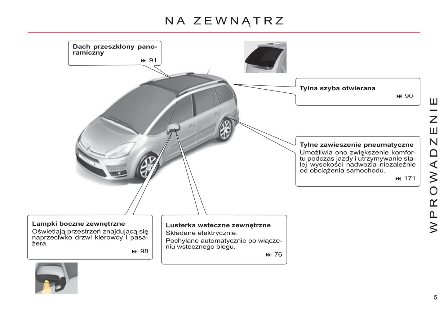 2011-2013 Citroën C4 Picasso/Grand C4 Picasso Owner's Manual | Polish