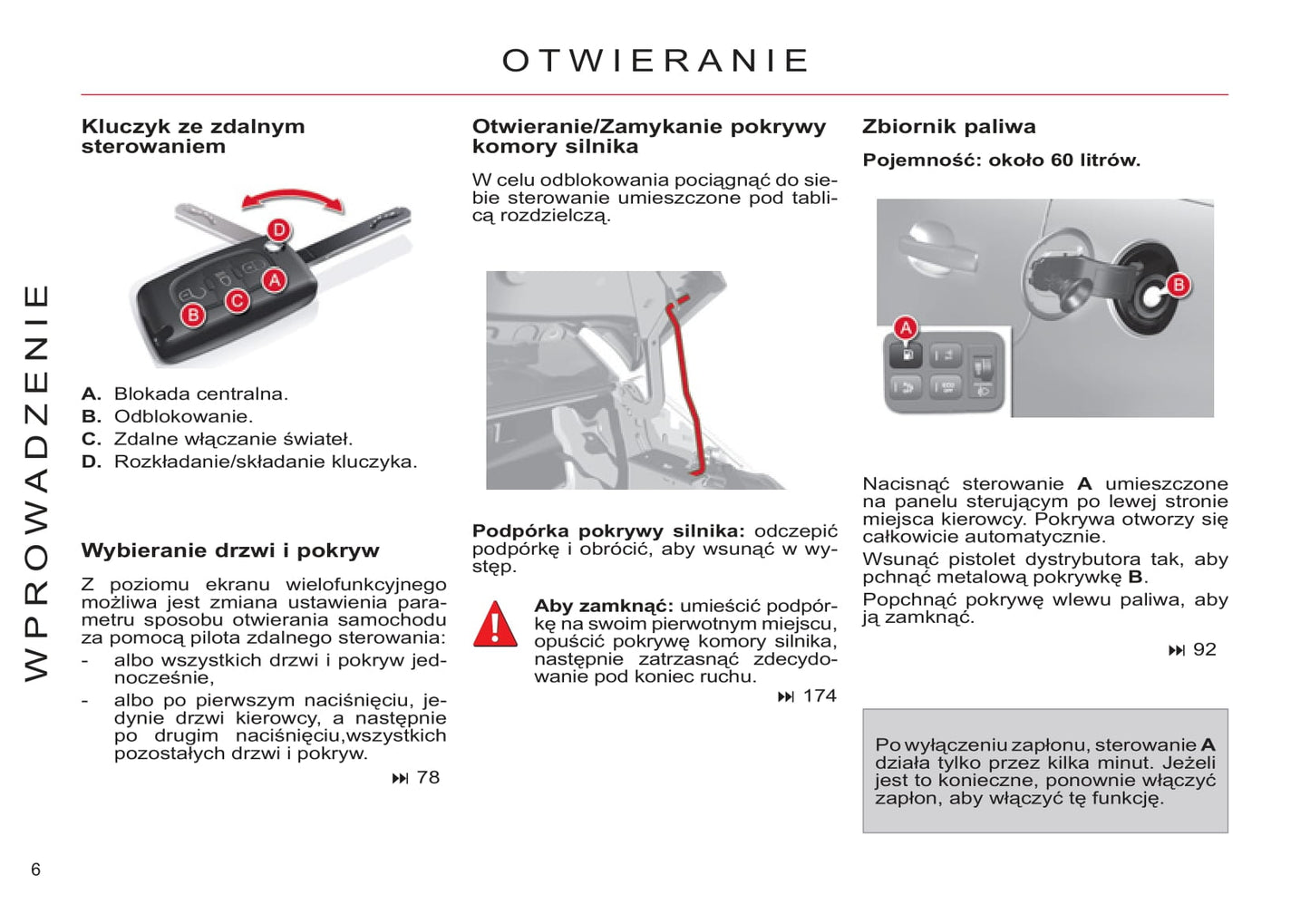 2011-2013 Citroën C4 Picasso/Grand C4 Picasso Owner's Manual | Polish