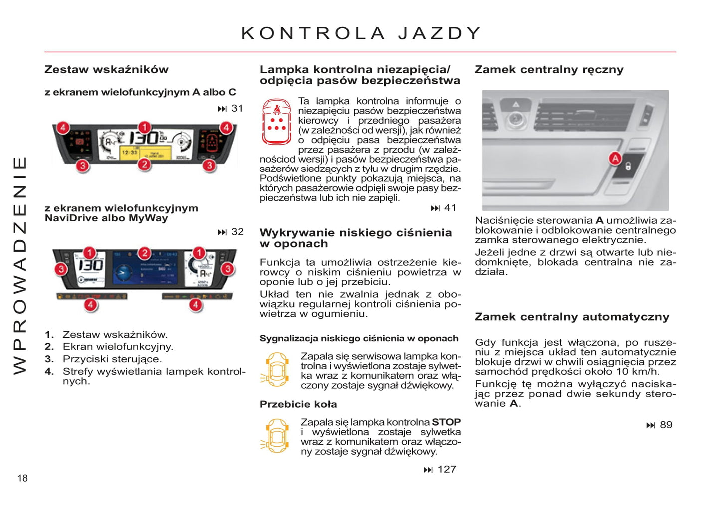 2011-2013 Citroën C4 Picasso/Grand C4 Picasso Owner's Manual | Polish