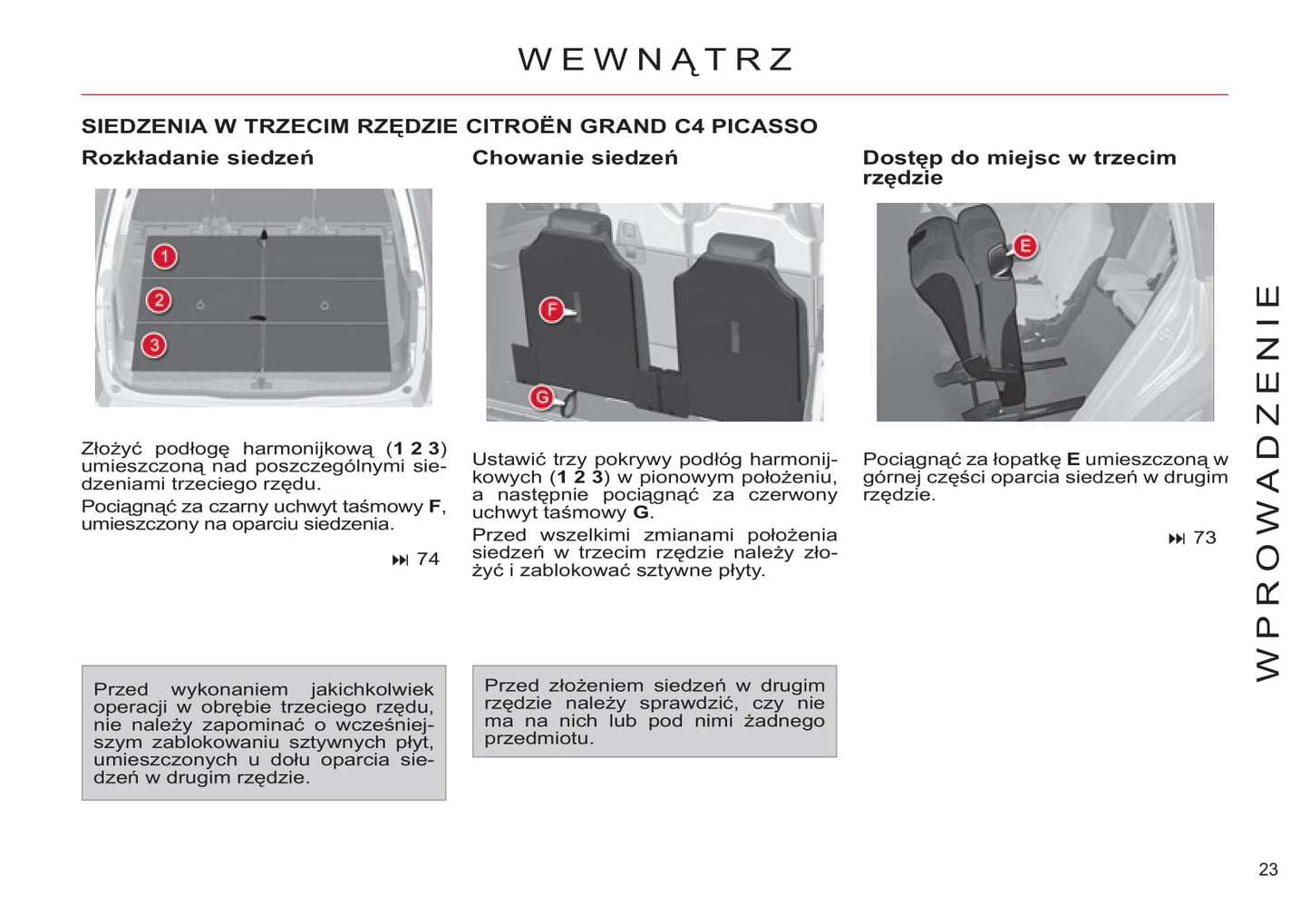 2011-2013 Citroën C4 Picasso/Grand C4 Picasso Owner's Manual | Polish