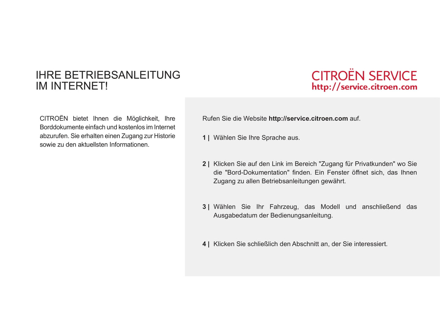 2011-2013 Citroën C4 Picasso/Grand C4 Picasso Owner's Manual | German