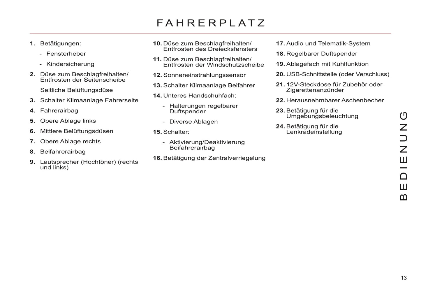 2011-2013 Citroën C4 Picasso/Grand C4 Picasso Owner's Manual | German