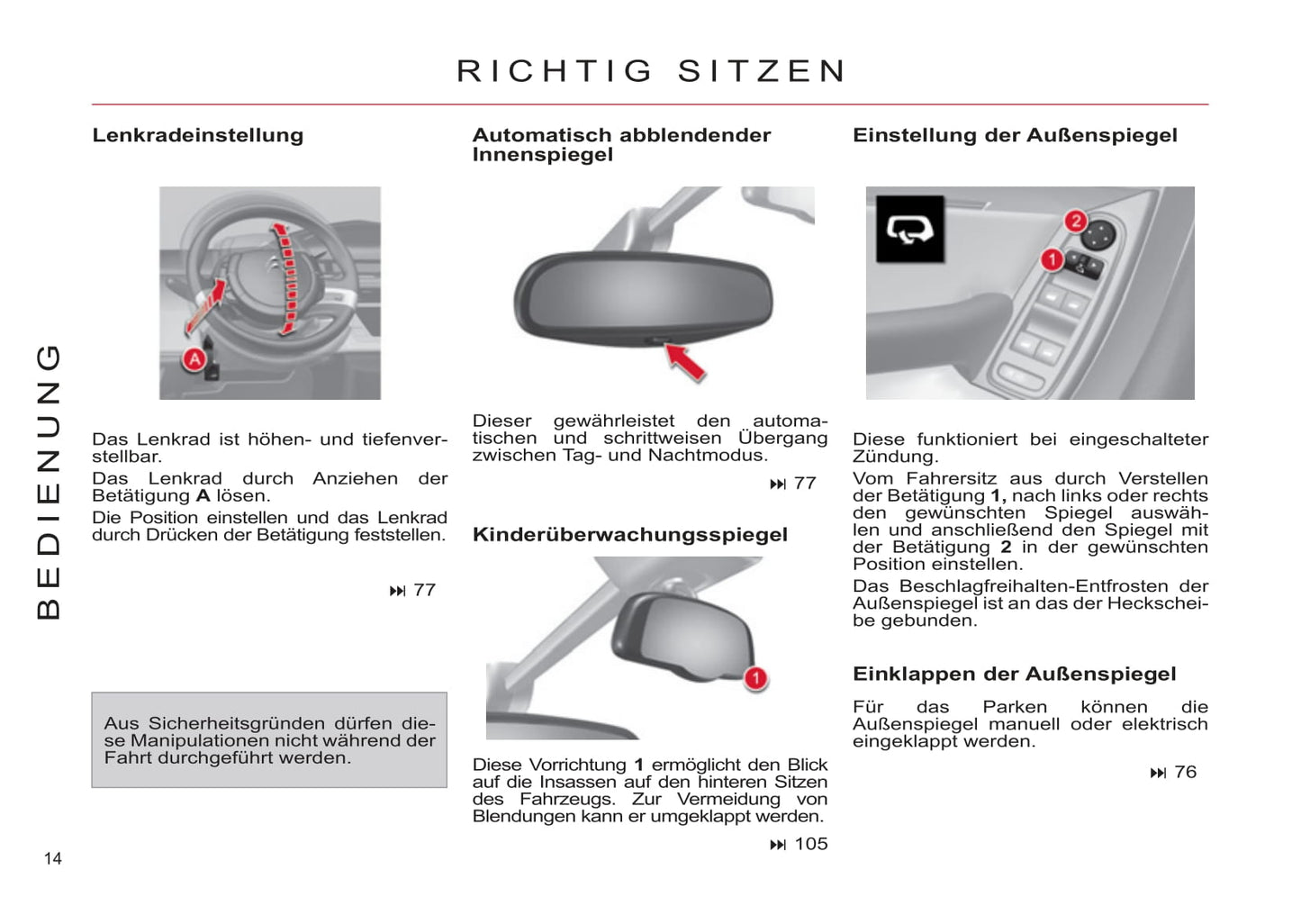 2011-2013 Citroën C4 Picasso/Grand C4 Picasso Owner's Manual | German