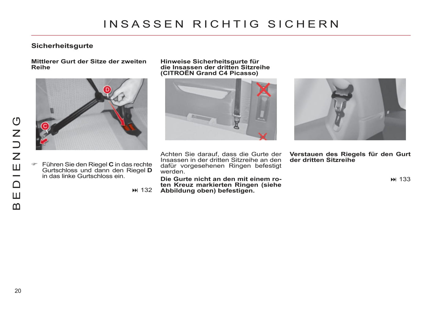2011-2013 Citroën C4 Picasso/Grand C4 Picasso Owner's Manual | German