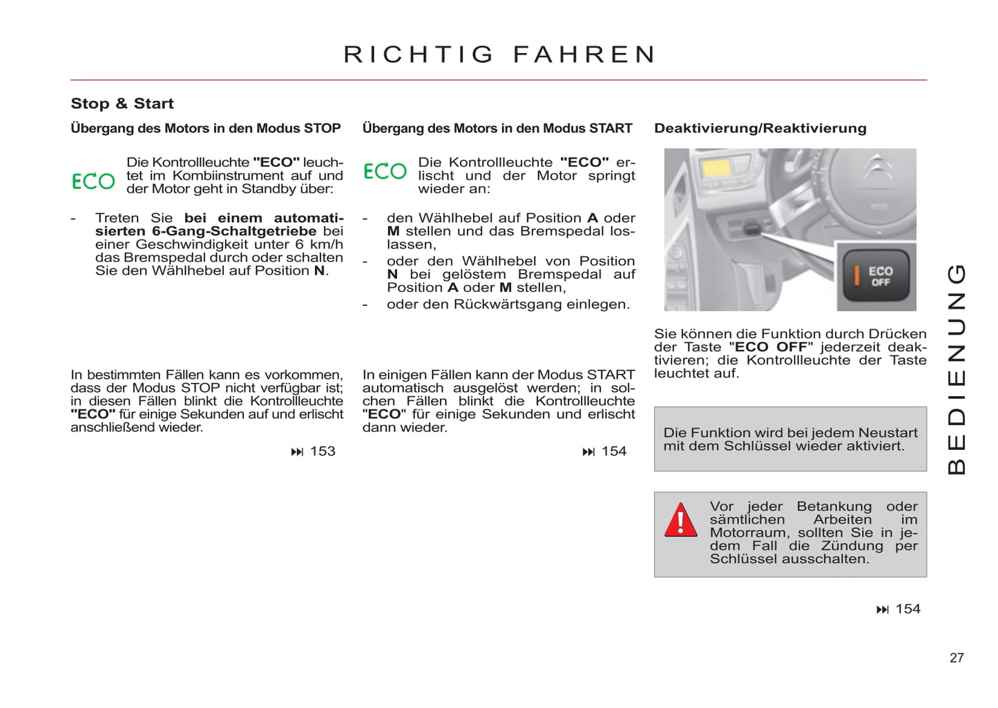 2011-2013 Citroën C4 Picasso/Grand C4 Picasso Owner's Manual | German