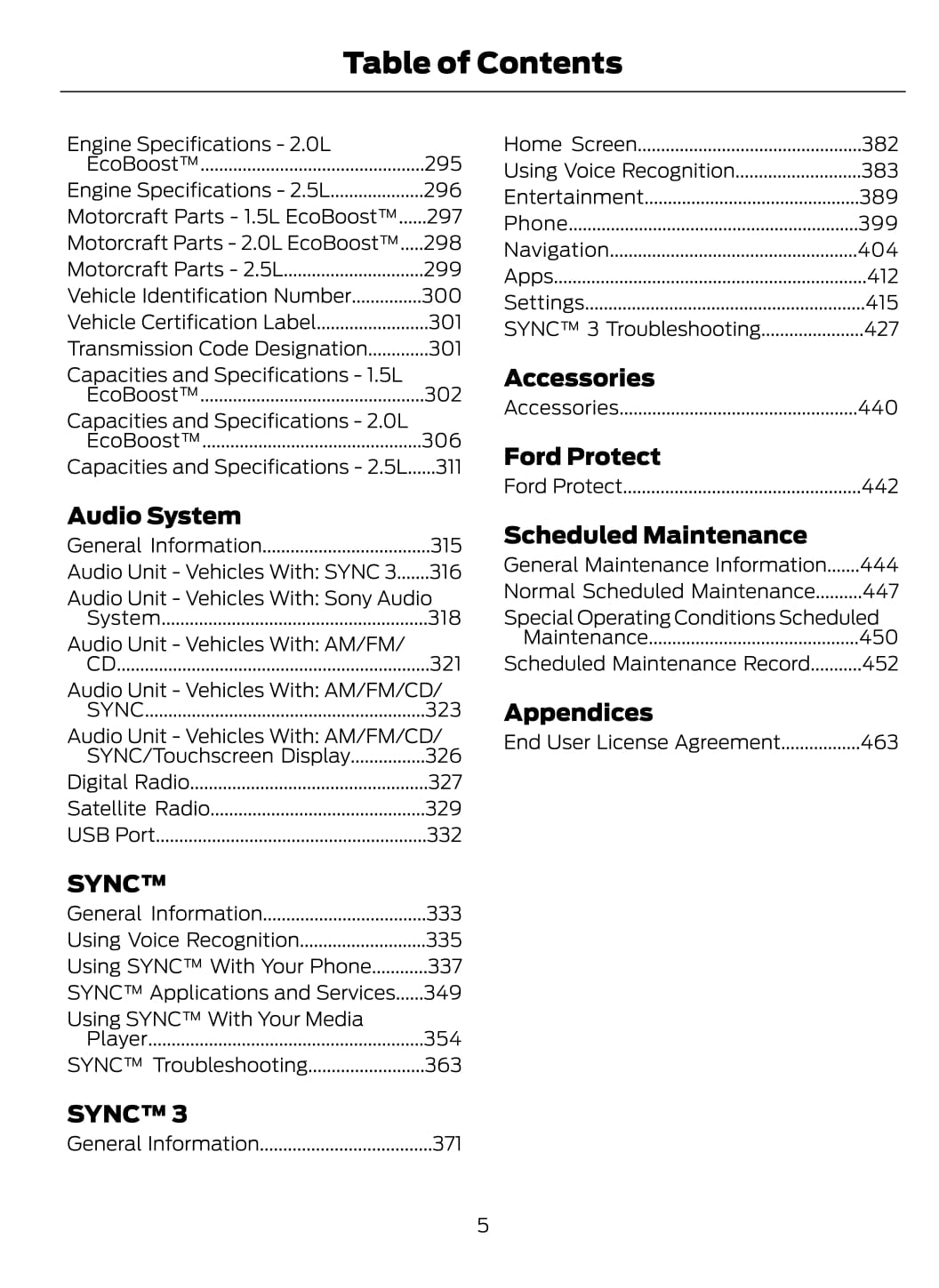 2017 Ford Escape Owner's Manual | English